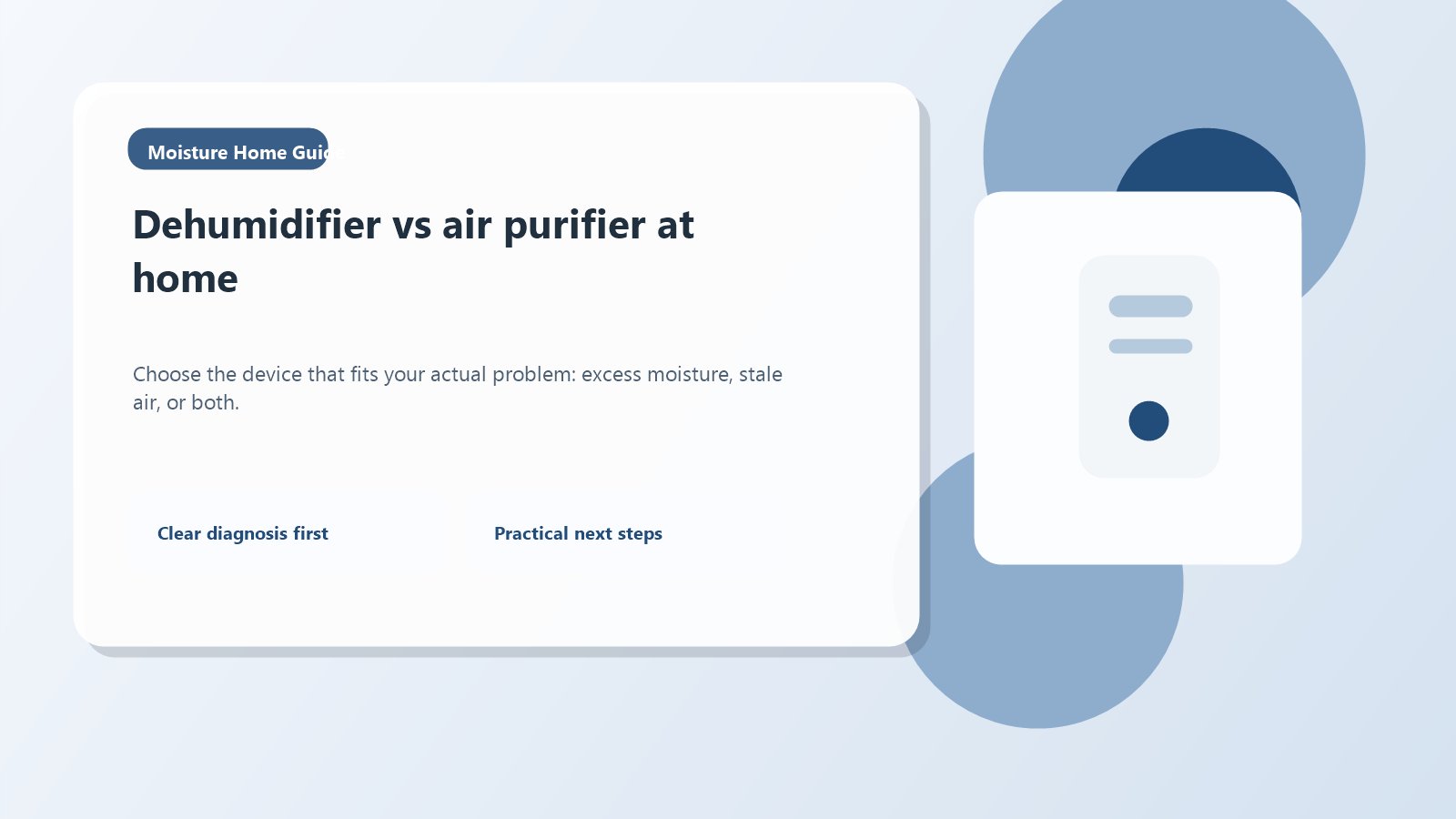 Dehumidifier vs Air Purifier: Which One Do You Need?