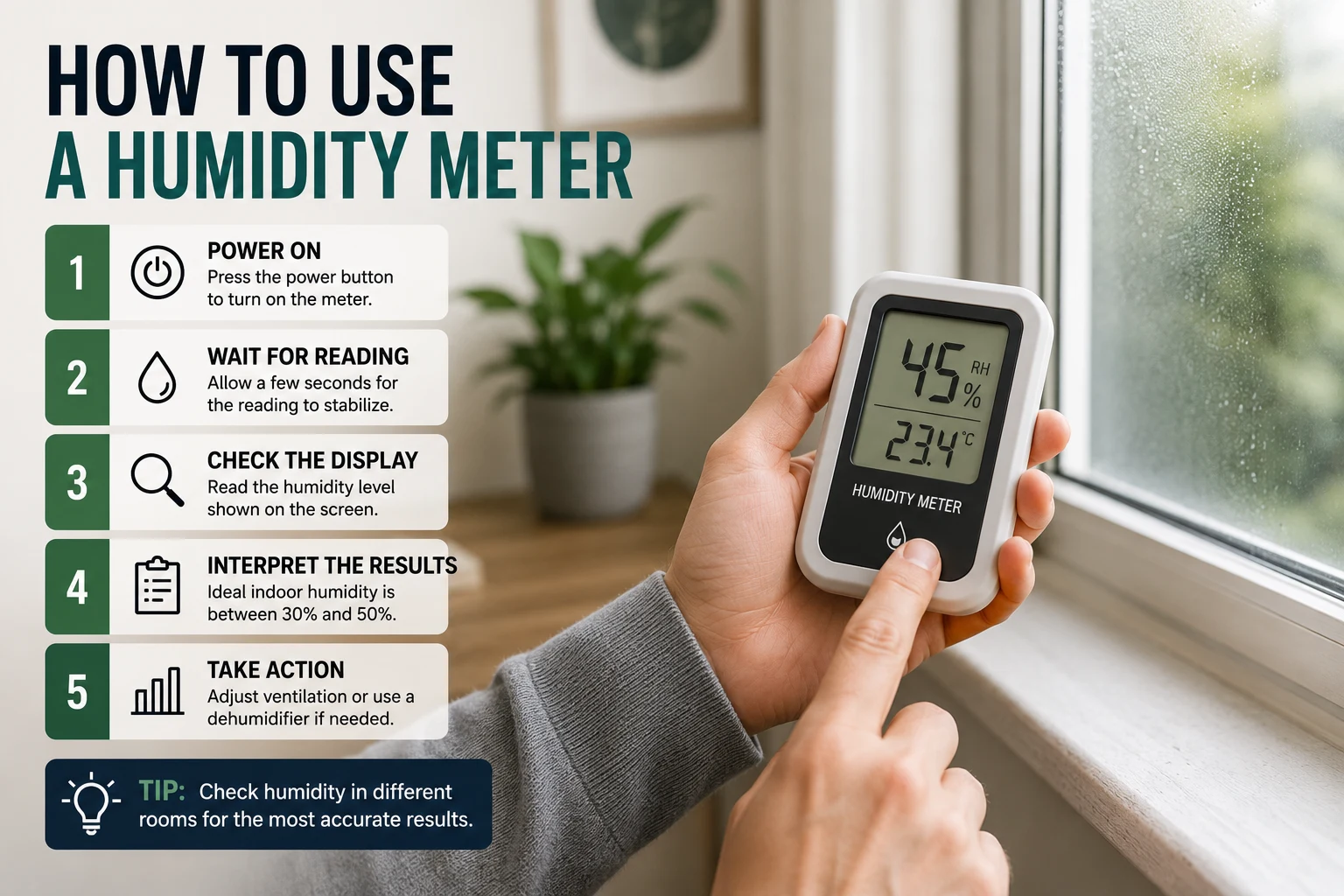 How to Use a Humidity Meter in Different Rooms