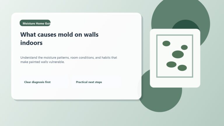 What causes mold on walls from humidity, condensation, and poor airflow
