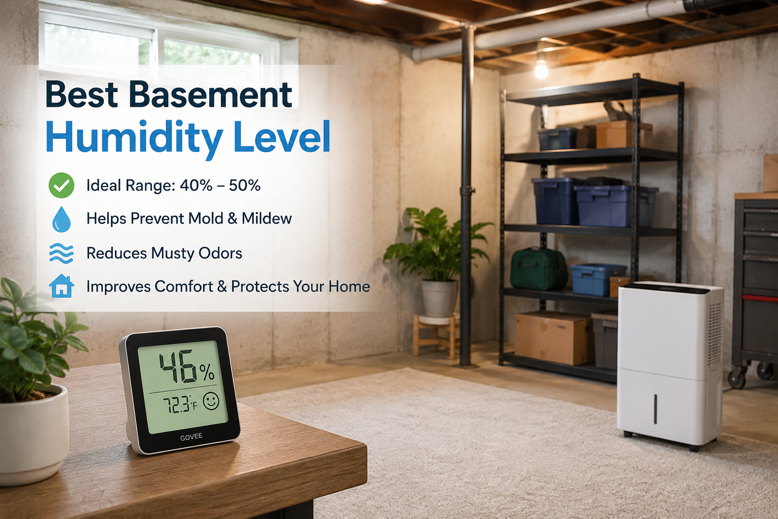 Best Basement Humidity Level: What Should It Be?