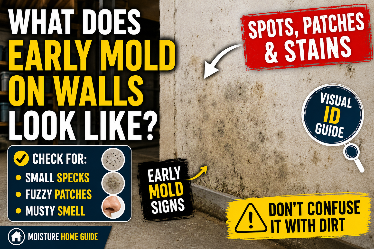 What Does Early Mold on Walls Look Like?